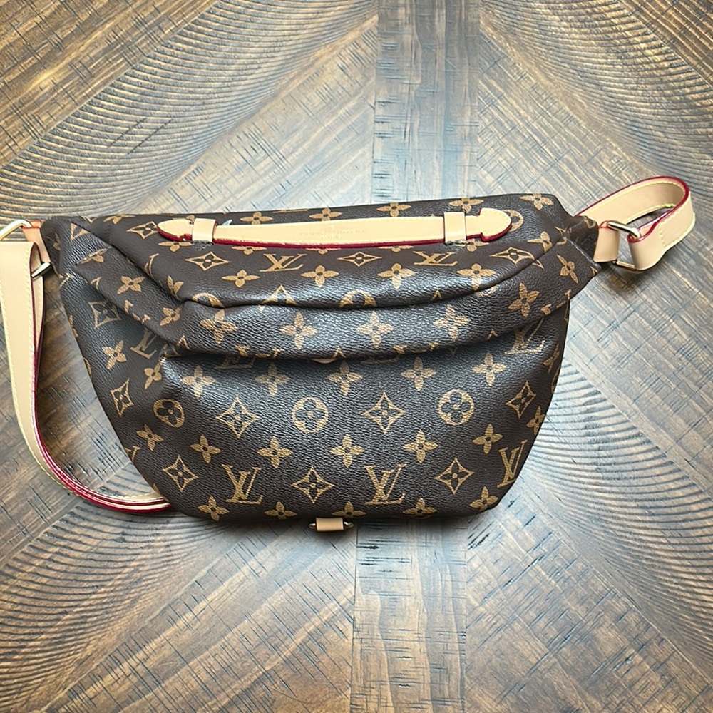 Brown and Tan Monogram Belt Bag